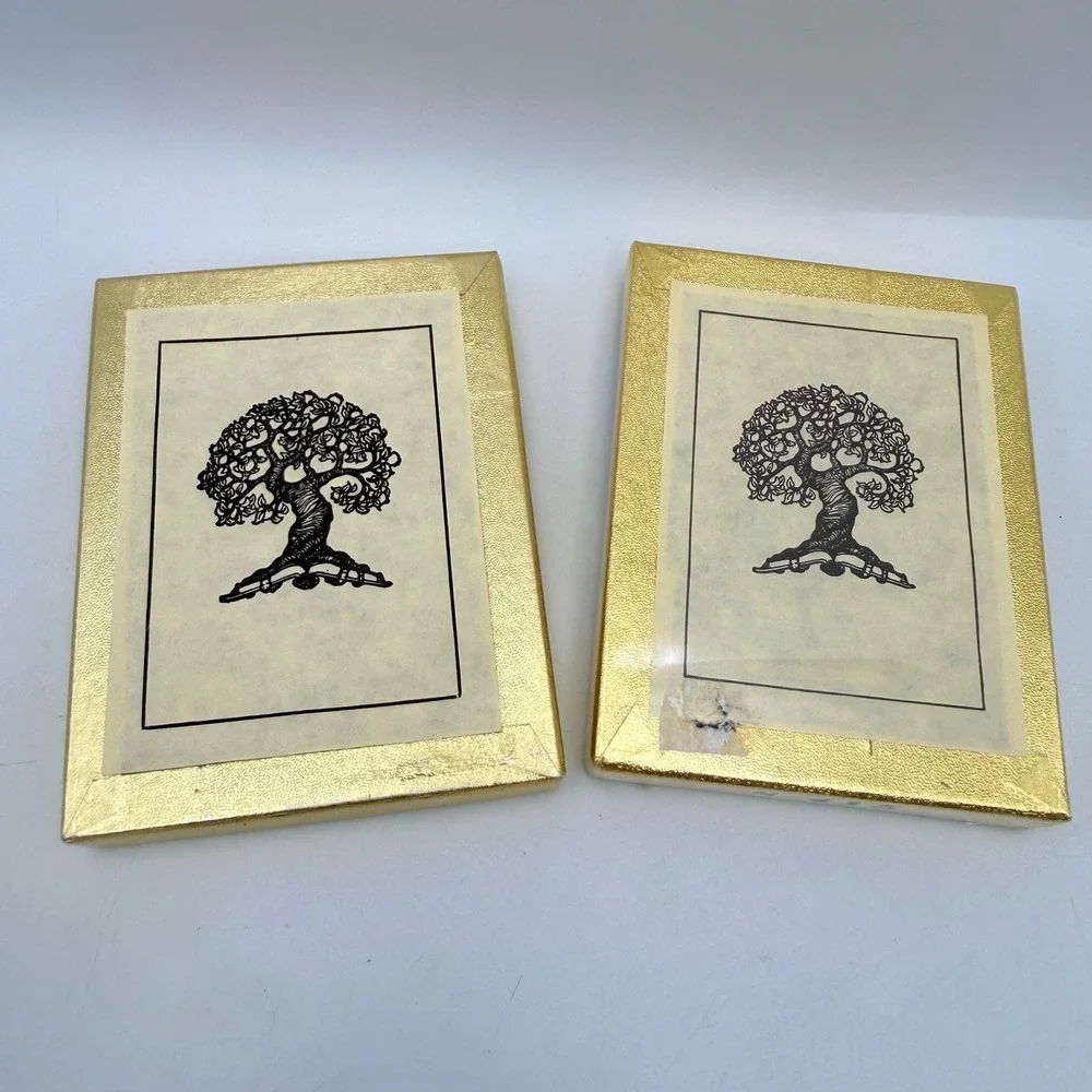 Vintage Antioch Bookplate Company Tree of Knowledge Bookplates M Set of Two 100+